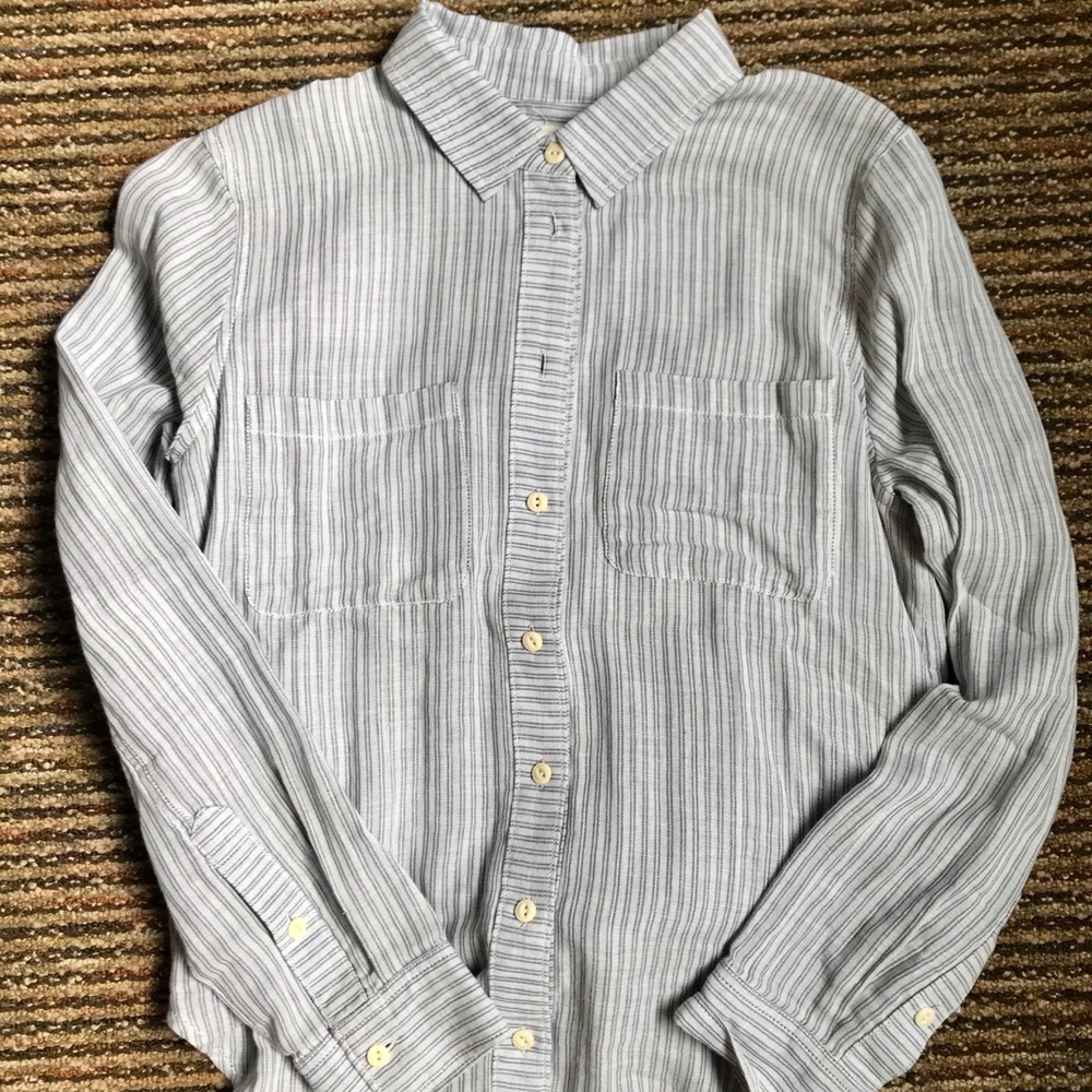 Madewell Striped Top, Knotted Back. Worn Once.